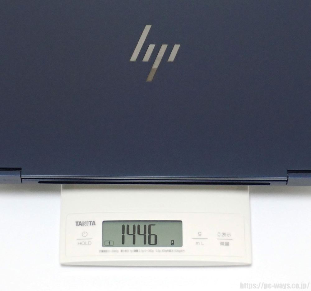 HP OmniBook X Flip 14-kb 本体の質量